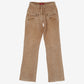 Yi Wei Ni Corduroy Trousers Pants 27x31 Womens Y2k Beige Pockets Streetwear Cord