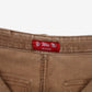 Yi Wei Ni Corduroy Trousers Pants 27x31 Womens Y2k Beige Pockets Streetwear Cord