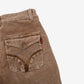 Yi Wei Ni Corduroy Trousers Pants 27x31 Womens Y2k Beige Pockets Streetwear Cord