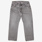 Levis 501 Jeans 36x30 Grey Regular Straight Stonewash Button Fly Denim