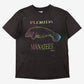 Vintage Hanes T-Shirt L Mens 90s Grey Florida Manatees 50/50 Single Stitch
