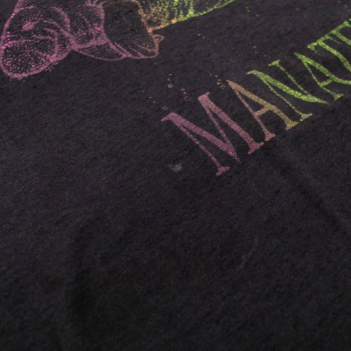 Vintage Hanes T-Shirt L Mens 90s Grey Florida Manatees 50/50 Single Stitch