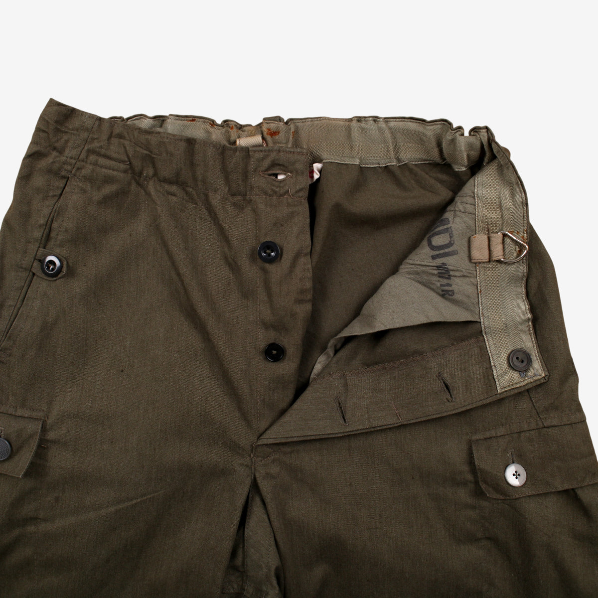 Vintage German Military Trousers Pants 30x30 Mens Green Cargo Combat Field