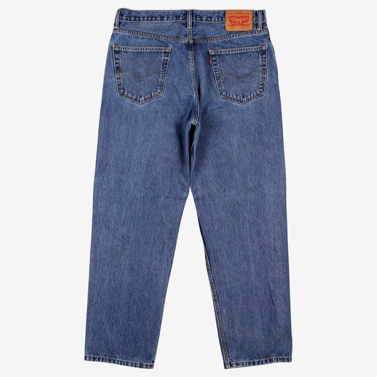 Levis 550 Jeans 36x32 Blue Relaxed Mid Stonewash Tapered Denim