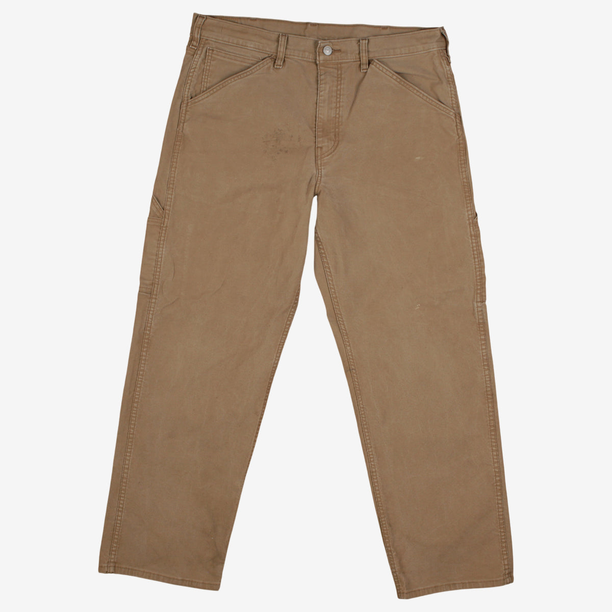 Levis Carpenter Jeans 36x30 Beige Cotton Workwear Straight Workwear Denim