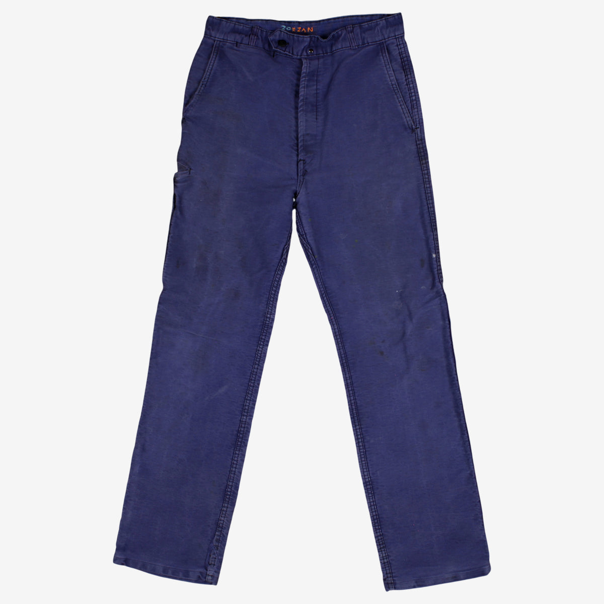 Vintage Adolphe Lafont French Workwear Trousers Pants 29x30 Mens 60s Moleskin