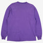 Vintage Hanes T-Shirt L Mens 90s Purple Beefy-T Long Sleeve USA Single Stitch