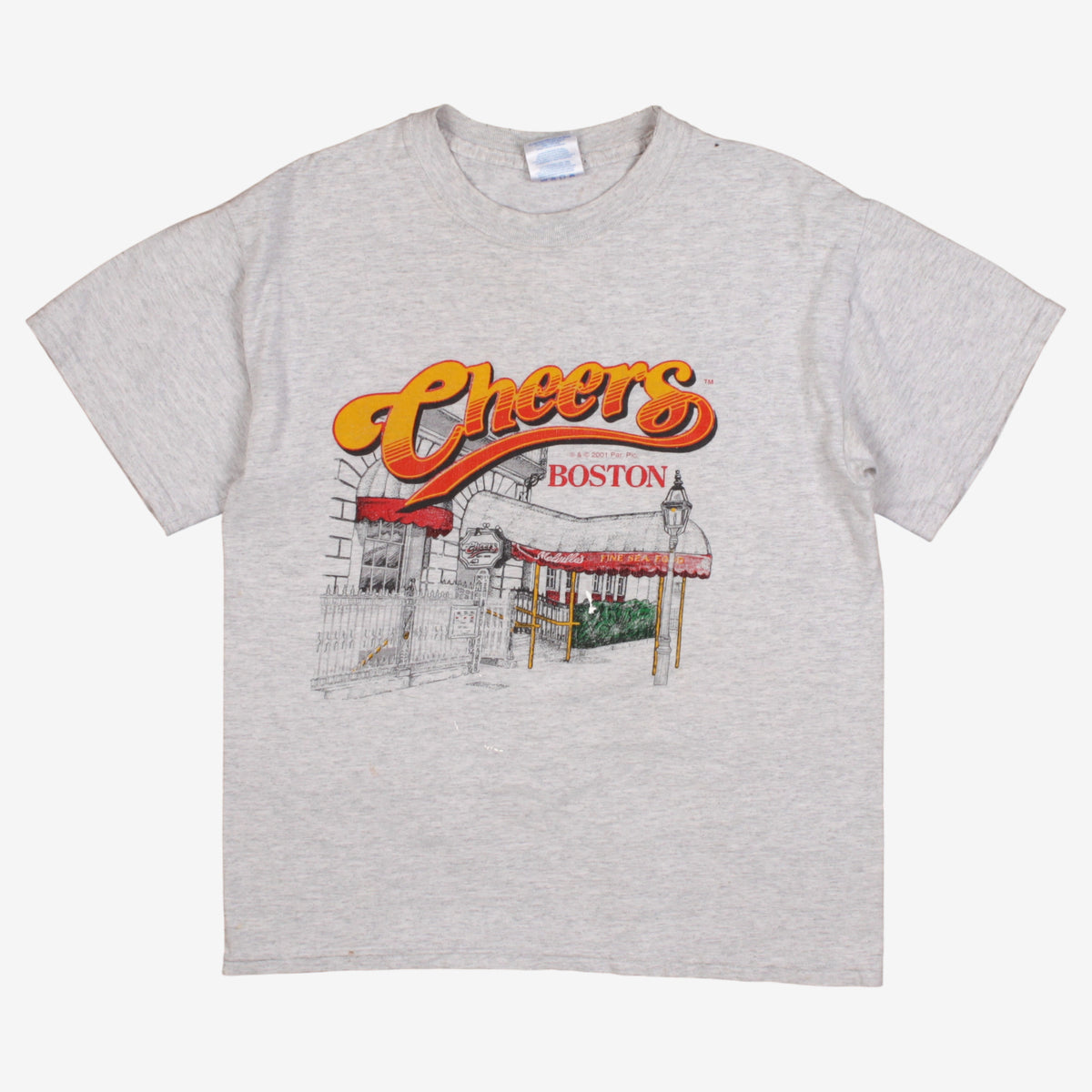 Vintage Cheers Boston T-Shirt M Mens 90s Grey Mexico TV Show Sitcom