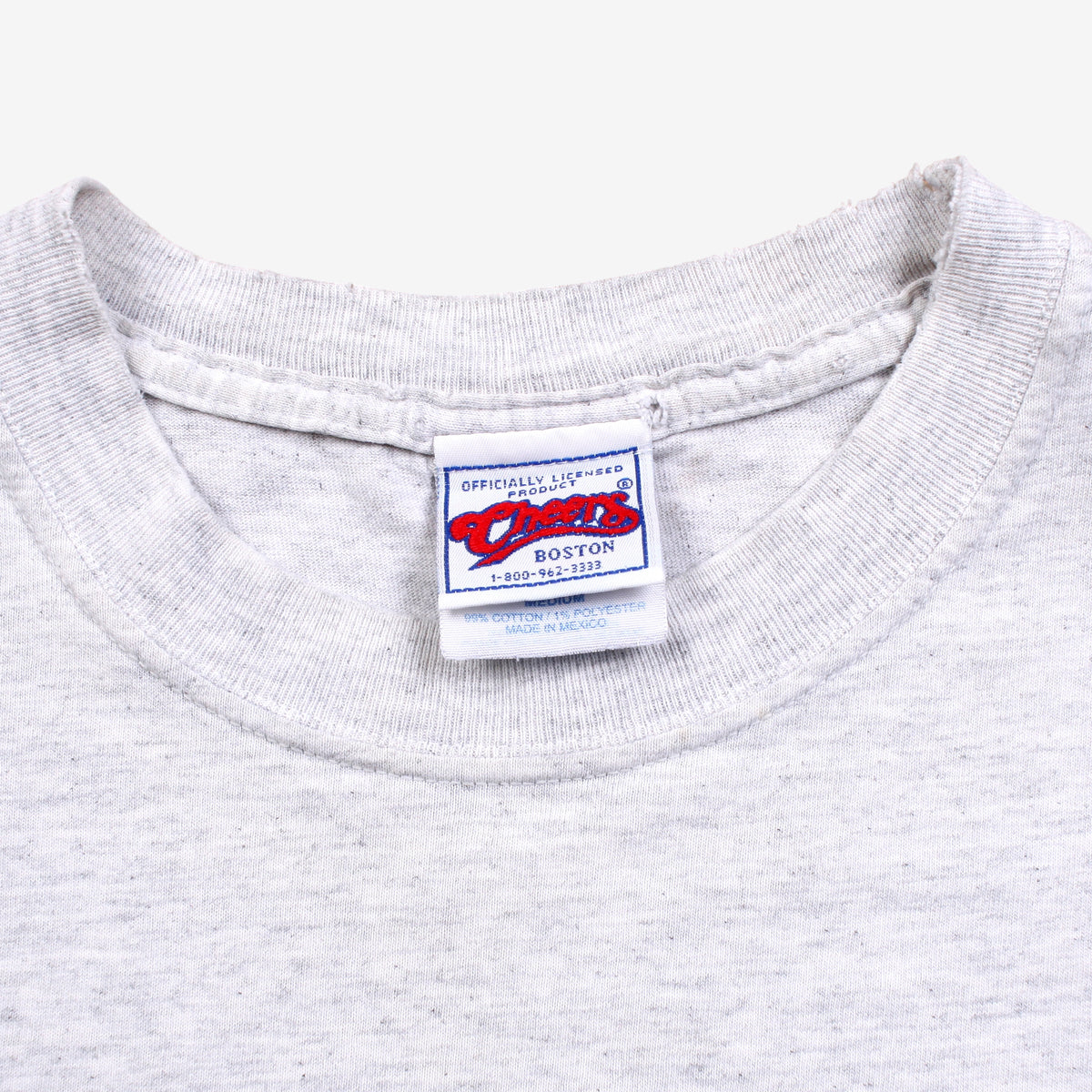 Vintage Cheers Boston T-Shirt M Mens 90s Grey Mexico TV Show Sitcom