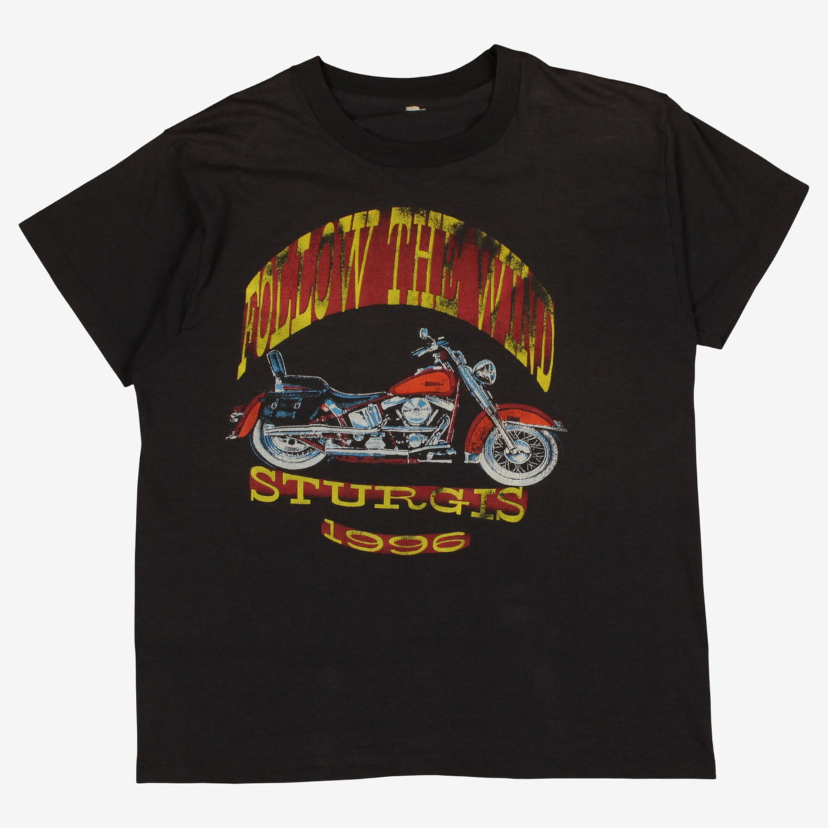 Vintage Sturgis T-Shirt M Mens 90s Black 1996 Motorcycle Single Stitch