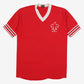 Vintage Jerzees BSA T-Shirt S Mens 80s Red Russell Graphic V-Neck Ringer Scouts