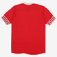 Vintage Jerzees BSA T-Shirt S Mens 80s Red Russell Graphic V-Neck Ringer Scouts