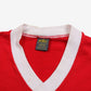 Vintage Jerzees BSA T-Shirt S Mens 80s Red Russell Graphic V-Neck Ringer Scouts