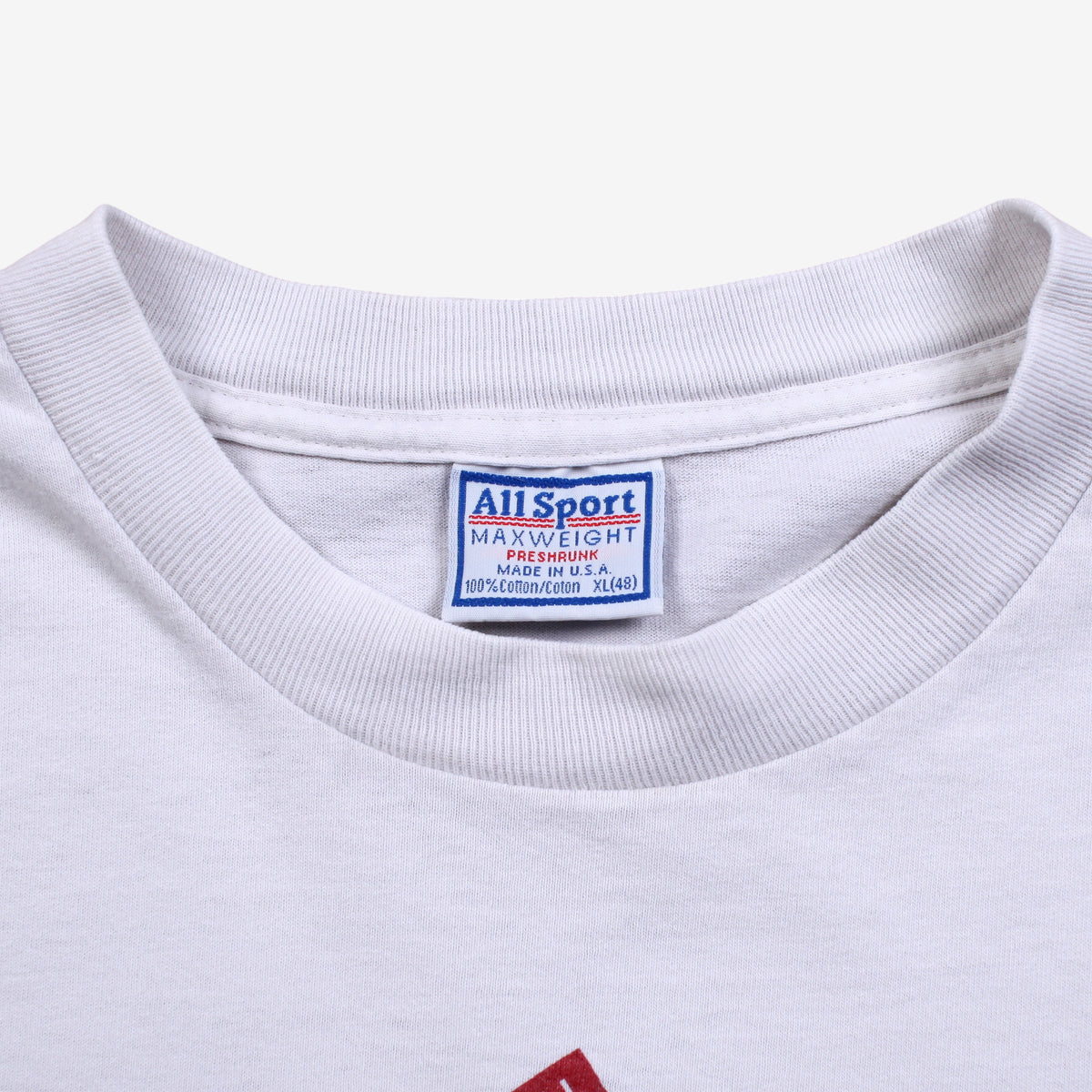 Vintage All Sport T-Shirt XL Mens 90s White Indianapolis Marathon Single Stitch