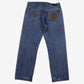 Lrg Baggy Embroidered Jeans 34x32 Mens Blue Y2k Dark Stonewash Denim