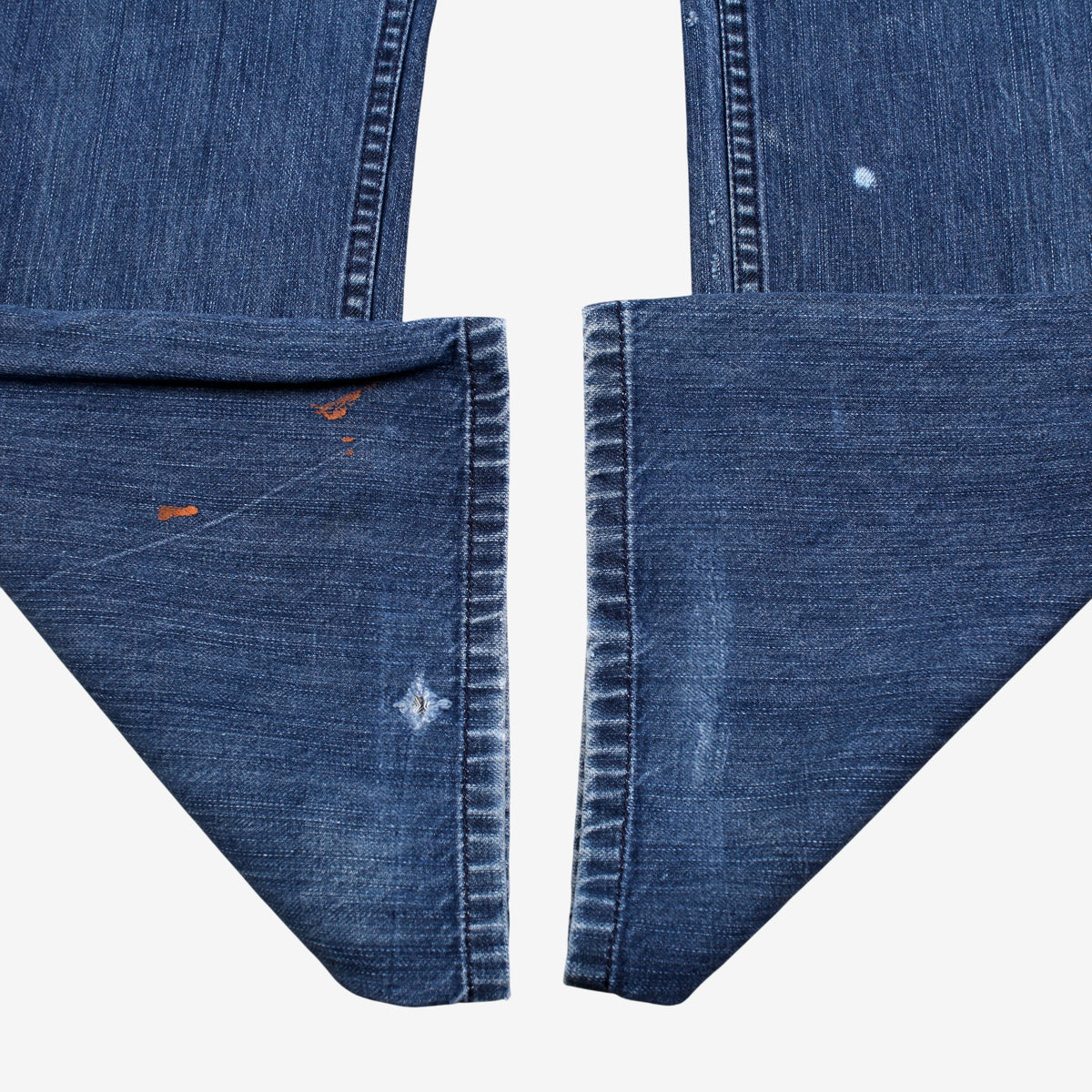 Lrg Baggy Embroidered Jeans 34x32 Mens Blue Y2k Dark Stonewash Denim
