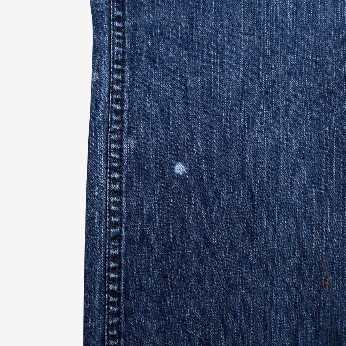 Lrg Baggy Embroidered Jeans 34x32 Mens Blue Y2k Dark Stonewash Denim