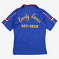 Vintage Hilton Polo Shirt S Mens 70s Racing Team Embroidered Blue Single Stitch