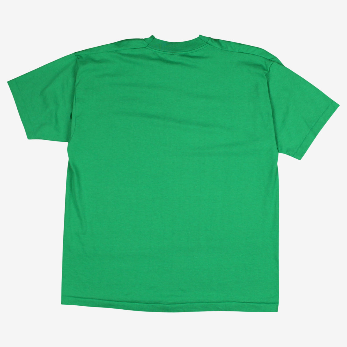 Vintage Blank T-Shirt XL Mens 90s Green Cotton Blend Single Stitch