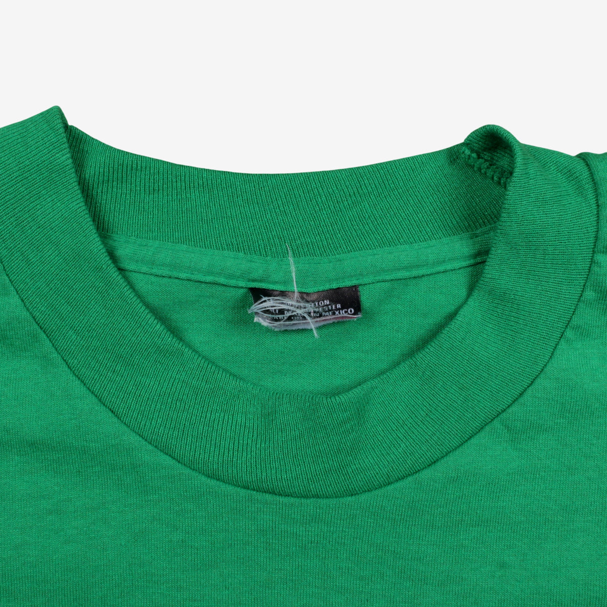 Vintage Blank T-Shirt XL Mens 90s Green Cotton Blend Single Stitch