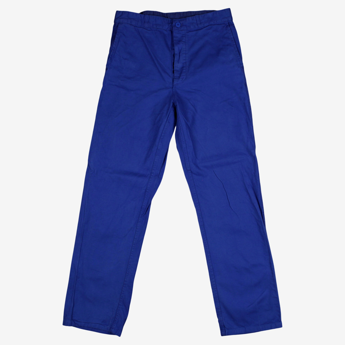 French Workwear Trousers Pants 32x32 Mens Blue Straight Utility Chore