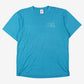 Vintage Jerzees T-Shirt L Mens 80s Blue Beach Cooling Graphic USA Made Surf