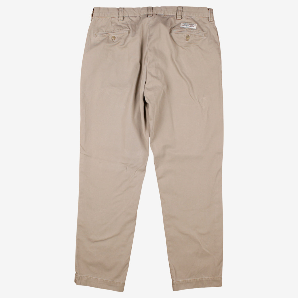 Vintage Polo By Ralph Lauren Trousers Pants 38x32 Mens Beige Chino Custom Khakis