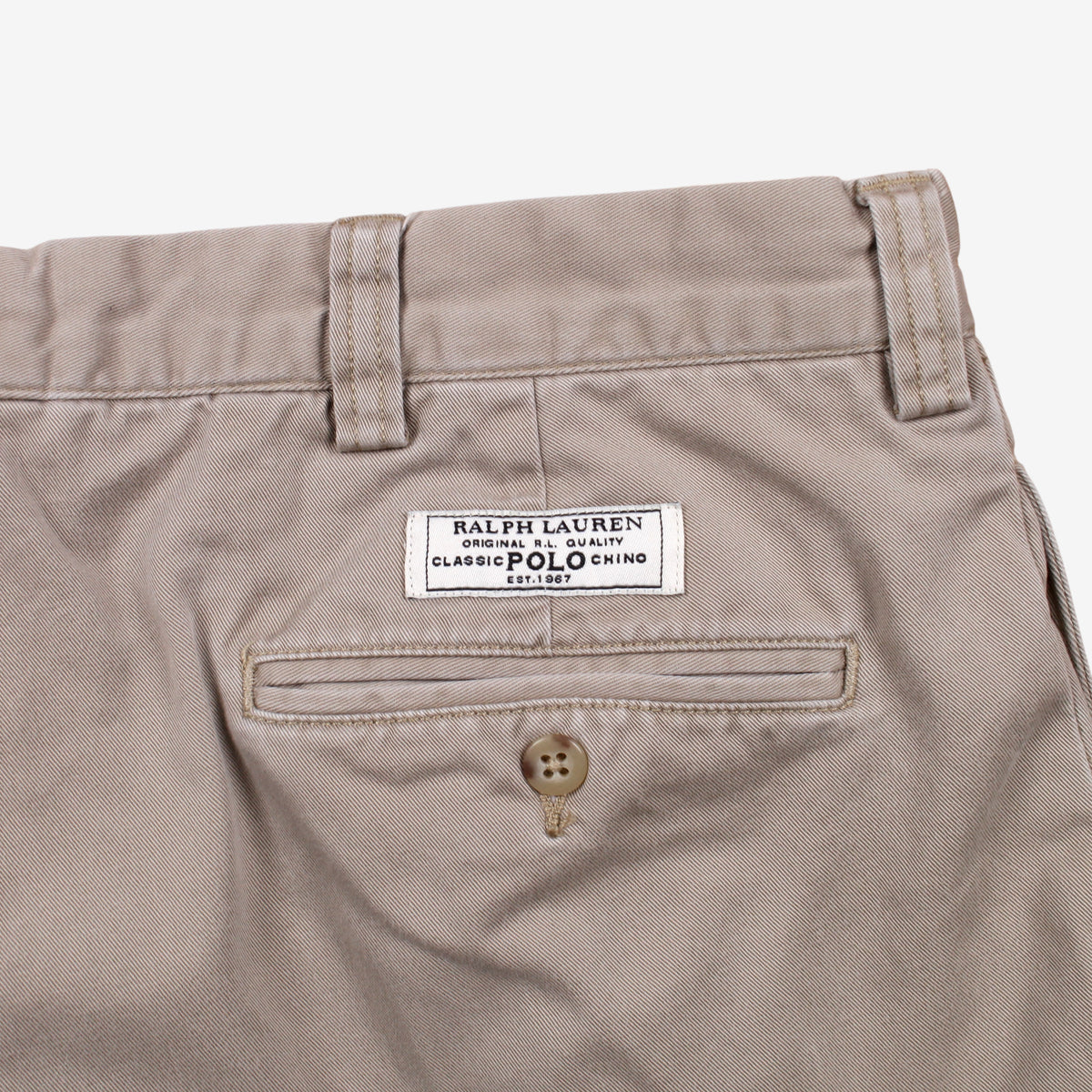 Vintage Polo By Ralph Lauren Trousers Pants 38x32 Mens Beige Chino Custom Khakis