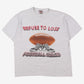 Vintage Oneita T-Shirt XL Mens 90s Grey Football Graphic Refuse Single Stitch