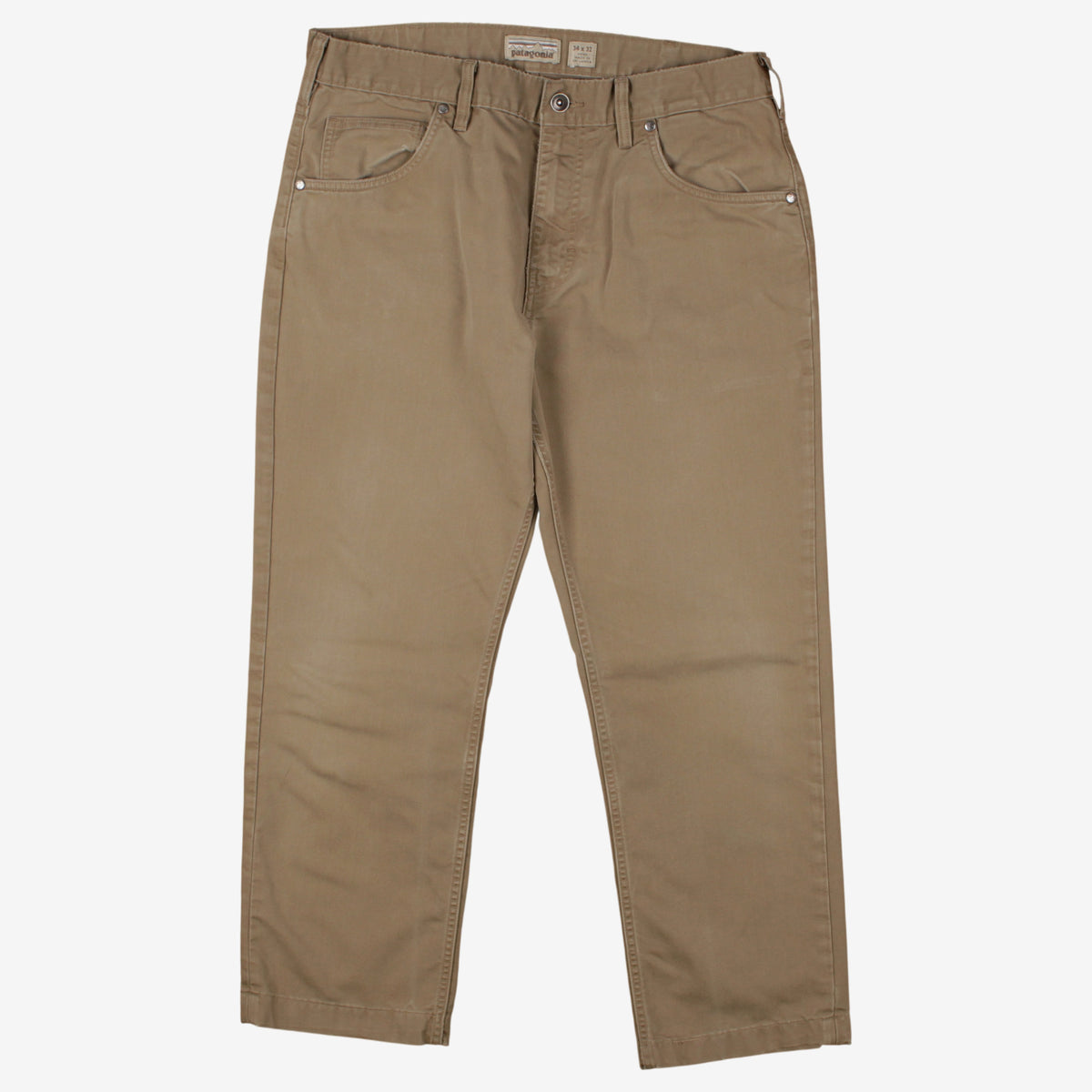 Patagonia Trousers Pants 34x26 Mens Beige Chino Straight Outdoor Altered
