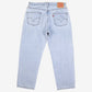 Levis 550 Jeans 36x29 Mens Blue Relaxed Taper Light Stonewash Denim