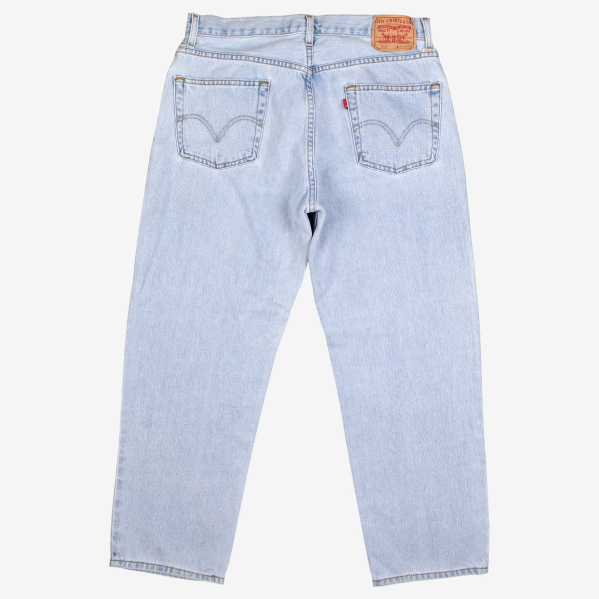 Levis 550 Jeans 36x29 Mens Blue Relaxed Taper Light Stonewash Denim