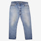 Vintage Levis 505 Jeans 38x32 80s Blue Regular Straight Light Stonewash Denim