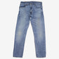 Levis 505 Jeans 32x32 Mens Blue Regular Straight Light Stonewash Red Denim