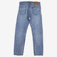 Levis 505 Jeans 32x32 Mens Blue Regular Straight Light Stonewash Red Denim