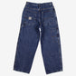 Old Navy Carpenter Jeans 28x28 Womens Blue Wide Stonewash Denim