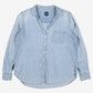 Gap Denim Button Shirt XL Womens Cotton Pocket Grunge Streetwear Layering Blue