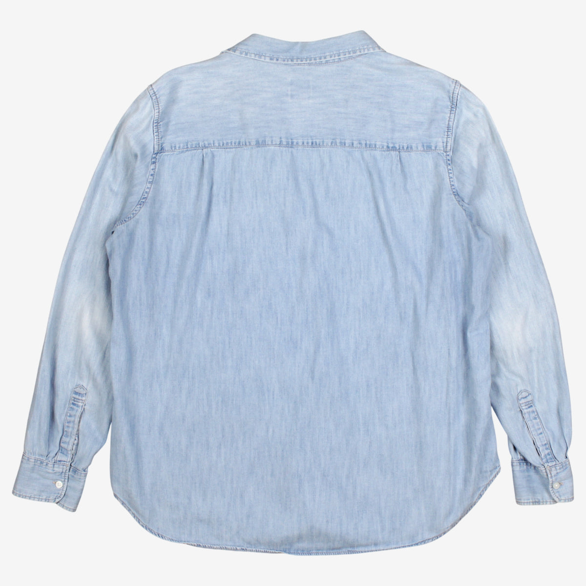 Gap Denim Button Shirt XL Womens Cotton Pocket Grunge Streetwear Layering Blue