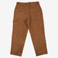 Vintage Koman Carpenter Trousers Pants 38x32 Mens Brown Straight Faux Suede