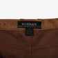Vintage Koman Carpenter Trousers Pants 38x32 Mens Brown Straight Faux Suede