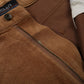 Vintage Koman Carpenter Trousers Pants 38x32 Mens Brown Straight Faux Suede