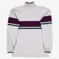 Vintage L L Bean Roll Neck T-Shirt S Mens 00s Grey Colourblock Long Sleeve