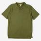L.L. Bean Polo Shirt Green Pocket L Mens 00s Pique Knit Single Stitch