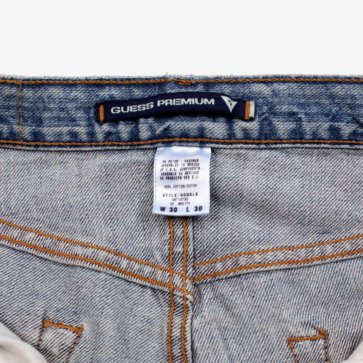 Guess Jeans 30x30 Womens Blue Relaxed Light Stonewash Denim