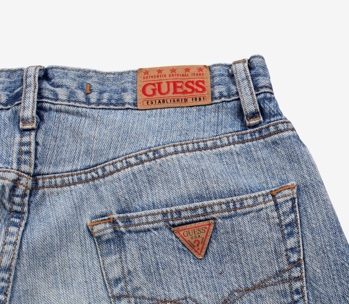 Guess Jeans 30x30 Womens Blue Relaxed Light Stonewash Denim