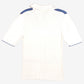Vintage Mikes J Friends Polo Shirt S Womens 70s White Striped V-Neck Knit Preppy