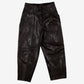 Vintage George Kiss By Maryse Roye Leather Trousers Pants 30x27 Womens 80s Black