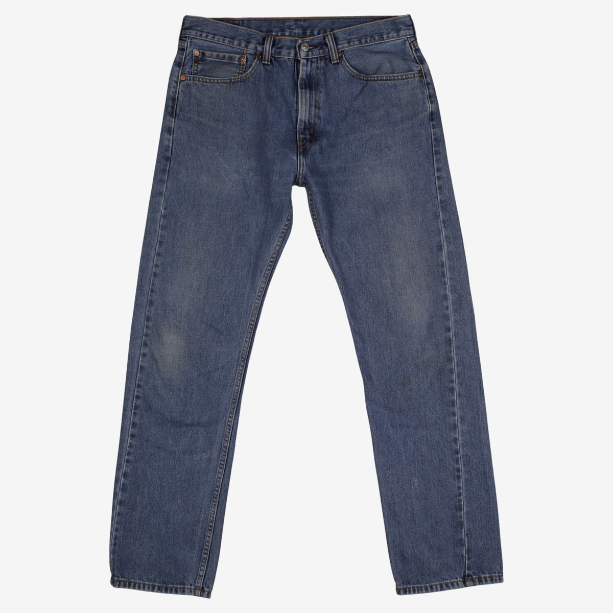 Levis 505 Jeans 34x32 Mens Blue Regular Straight Stonewash Red Tab Denim