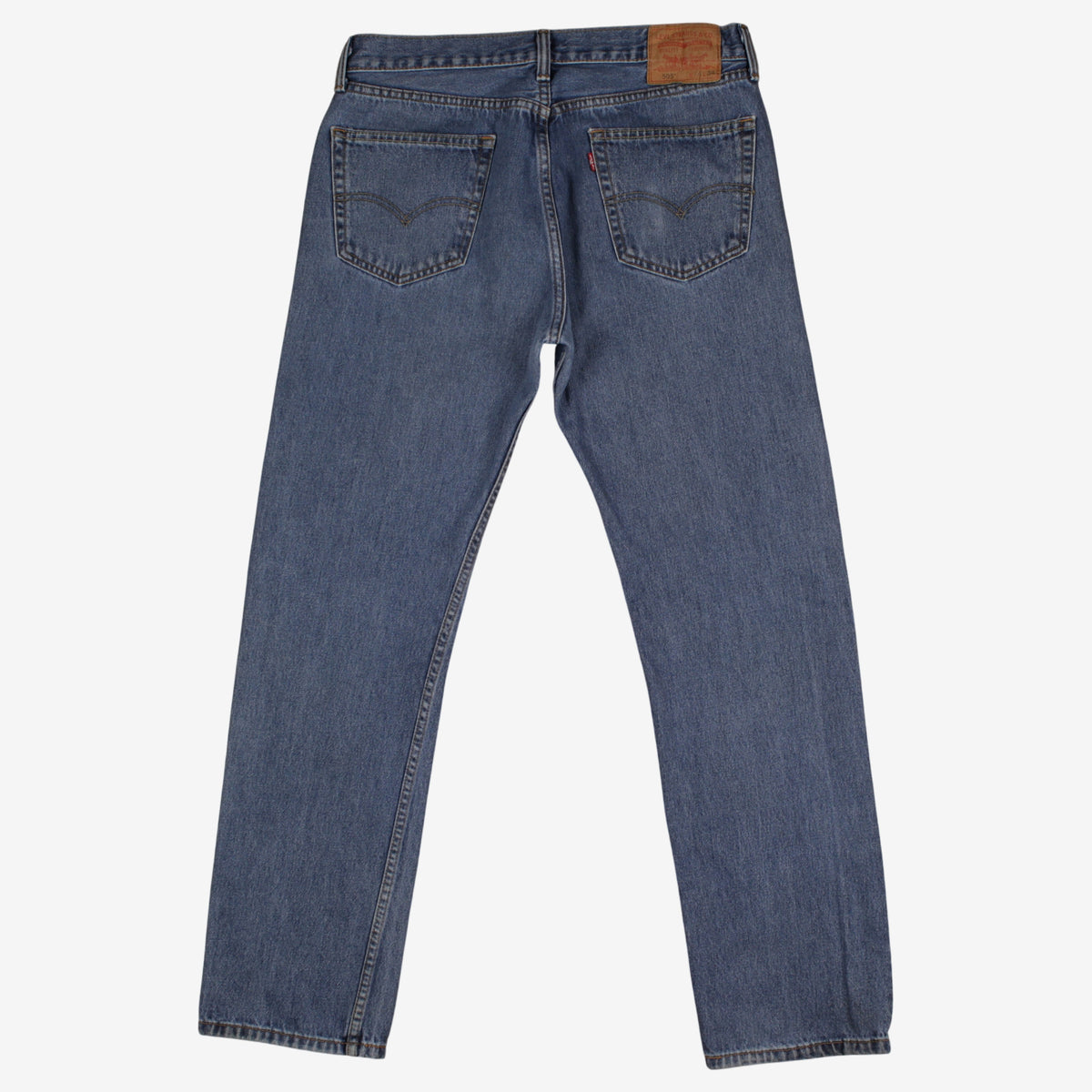 Levis 505 Jeans 34x32 Mens Blue Regular Straight Stonewash Red Tab Denim