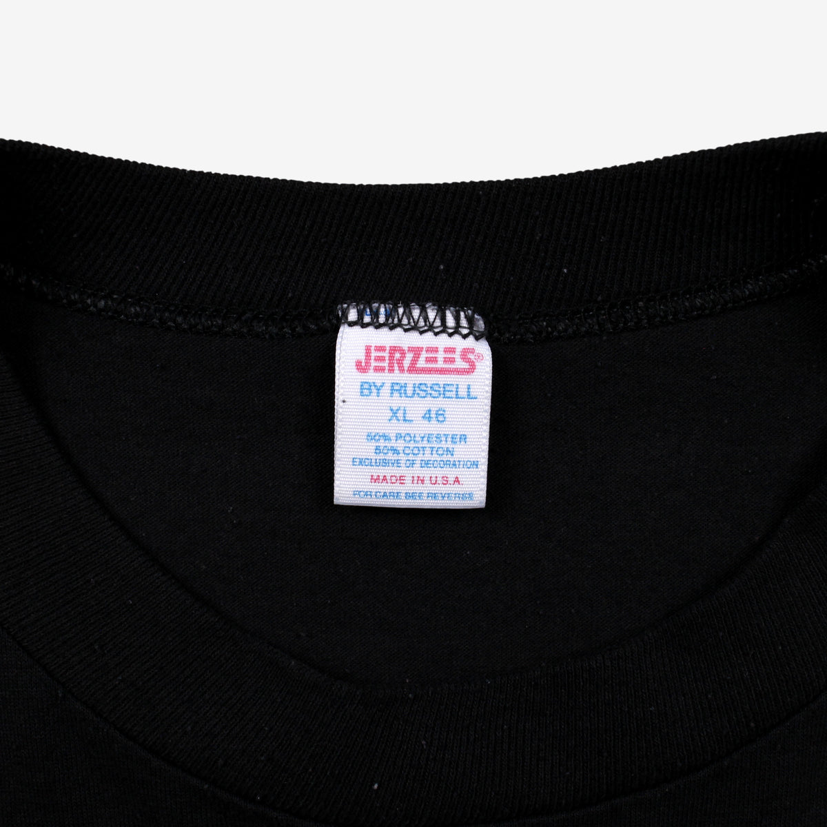 Vintage Jerzees by Russell T-Shirt L Mens 90s Black Jerzees Rado Mechanical